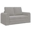 vidaXL Canap&eacute;-Lit Gris clair 148 x 71 x 83 cm Velours