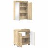 vidaXL Ensemble de mobilier de salle de bain TULUM Ch&ecirc;ne Sonoma