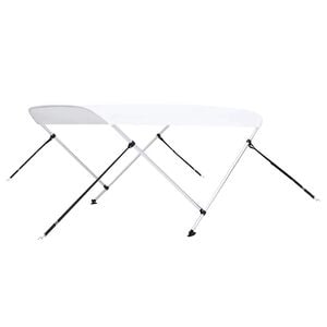 vidaXL Auvent bimini &agrave; 2 arceaux Blanc 150x120x110 cm