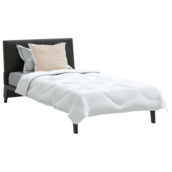 vidaXL Duvet d'&eacute;t&eacute; simple avec oreiller 2 pcs Blanc Microfibre