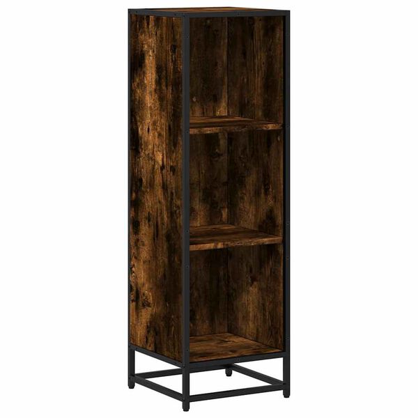 vidaXL Biblioth&egrave;que ch&ecirc;ne fum&eacute; 33,5x33x107,5 cm bois d'ing&eacute;nierie