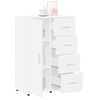 vidaXL Buffets 2 pcs blanc 60x31x84 cm bois d'ing&eacute;nierie