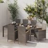 vidaXL Ensemble &agrave; manger d'ext&eacute;rieur 7 pcs et coussins R&eacute;sine tress&eacute;e