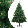 vidaXL Sapin de No&euml;l artificiel &agrave; charni&egrave;res avec support 210 cm