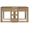 vidaXL Lit Superpos&eacute; pour Enfants Ch&ecirc;ne artisanal 100 x 200 cm