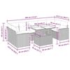 vidaXL Salon de jardin avec coussins 8 pcs gris r&eacute;sine tress&eacute;e acacia