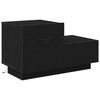 vidaXL Cabinet de chevet avec tiroir Ch&ecirc;ne noir 70 x 36 x 40,5 cm