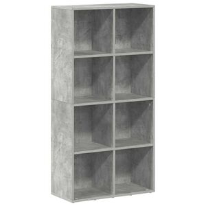 vidaXL Biblioth&egrave;que/Buffet Gris b&eacute;ton 66x30x130 cm Bois d&rsquo;ing&eacute;nierie