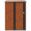 vidaXL Cabanons de jardin Marron 140,5 x 74 x 200 cm M&eacute;tал
