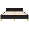 vidaXL Cadre de lit sans matelas noir 120x190 cm tissu