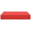 vidaXL Coussin de canap&eacute; d'ext&eacute;rieur Rouge 60 x 60 x 8 cm Polyester