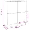 vidaXL Buffets 2 pcs blanc 60x30x70 cm Bois d'ingénierie