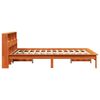 vidaXL Lit biblioth&egrave;que sans matelas cire marron 120x200 cm pin massif