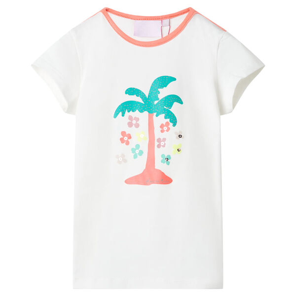 T-shirt pour enfants &eacute;cru 128