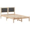 vidaXL Cadre de lit Gris fonc&eacute; 120 x 200 cm Pin massif