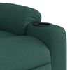 vidaXL Fauteuil de massage inclinable Vert fonc&eacute; Tissu