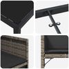 vidaXL Ensemble de salle &agrave; manger pour jardin 9 pcs Gris polyrotin