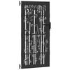 vidaXL Porte de Jardin Noir 85 x 200 cm Acier peint par poudre