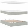 vidaXL Cadre de lit ottoman avec matelas gris clair 140x200 cm velours