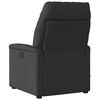 vidaXL Fauteuil de massage inclinable &eacute;lectrique Noir Tissu