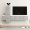 vidaXL Ensemble de meubles TV 5 pcs Gris b&eacute;ton Bois d'ing&eacute;nierie