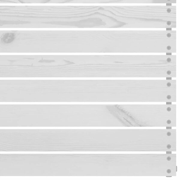 vidaXL Canapé d'angle de jardin blanc bois de pin massif