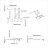 vidaXL M&eacute;canisme de levage de lit 2 pcs Noir 340 x 95 x 40 mm Fer