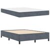 vidaXL Cadre de lit avec matelas Gris fonc&eacute; 160 x 200 cm tissu