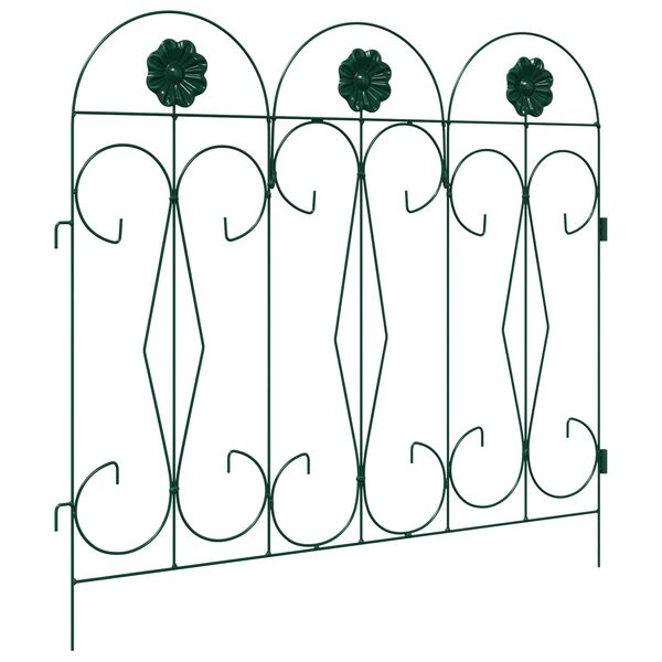 vidaXL Cl&ocirc;ture de jardin Treillis Vert 305,5 x 55,5 x 0,3 cm