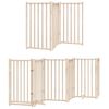 vidaXL Barri&egrave;re pour chien porte pliable 15 panneaux bois de peuplier