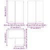 vidaXL Armoire suspendue Bois ancien et Blanc 57 x 57 x 80 cm