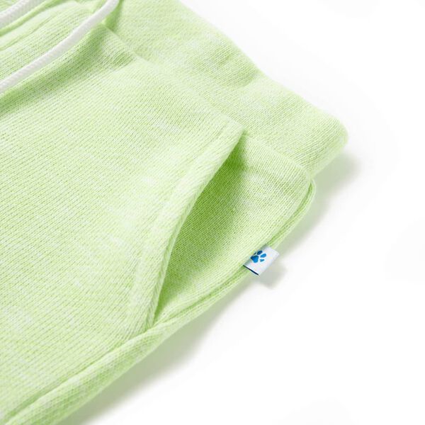 Short pour enfants avec cordon de serrage jaune néon 92