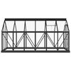 vidaXL Serre en verre Anthracite 155x298x191 cm Aluminium