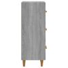 vidaXL Buffet Sonoma gris 34,5x34x90 cm Bois d'ing&eacute;nierie