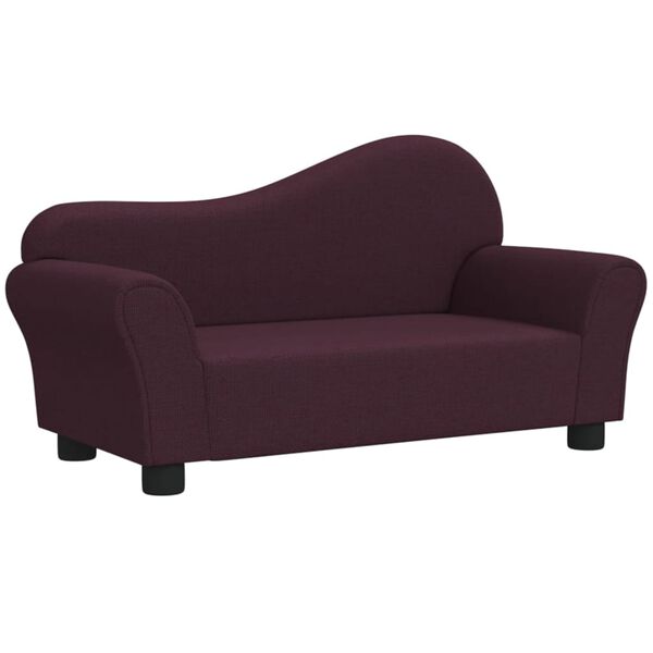 vidaXL Canap&eacute; pour enfants Violet Tissu