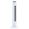 vidaXL Ventilateur tour avec t&eacute;l&eacute;commande et minuterie &Phi;24x80 cm Blanc