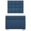 vidaXL Sommier &agrave; lattes de lit avec matelas Bleu 90x200 cm Tissu