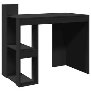 vidaXL Bureau noir 103,5x56,5x94 cm bois d'ing&eacute;nierie