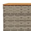 vidaXL Salon de jardin 8 pcs avec coussins gris r&eacute;sine tress&eacute;e