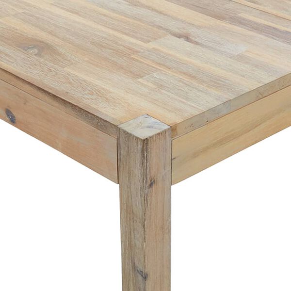 vidaXL Table de salle à manger 120x70x75 cm Bois solide d'acacia