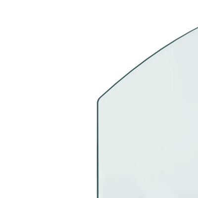 vidaXL Plaque de verre pour cheminée 80x60 cm