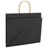 vidaXL Sacs en papier 50 pcs avec poign&eacute;es noir 32x22x24 cm
