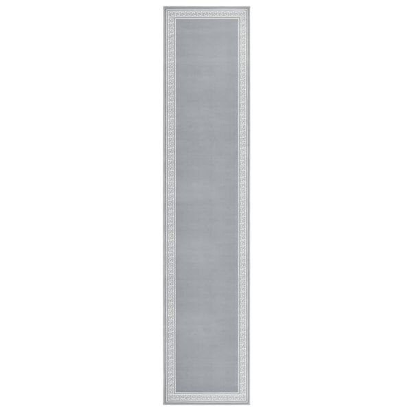 vidaXL Tapis BCF Gris avec motif 100x500 cm