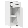 vidaXL Cabinet de salle de bain avec tiroir Blanc 30 x 35 x 80 cm