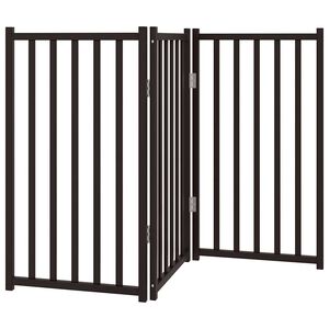 vidaXL Barri&egrave;re pour chien pliable 3 panneaux 150 cm bois sapin massif