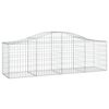 vidaXL Paniers &agrave; gabions arqu&eacute;s 8 pcs 200x50x60/80 cm Fer galvanis&eacute;