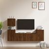 vidaXL Ensemble de meubles TV 5 pcs Ch&ecirc;ne marron Bois d'ing&eacute;nierie