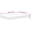vidaXL Matelas &agrave; ressorts bonnell moyen 140x190 cm