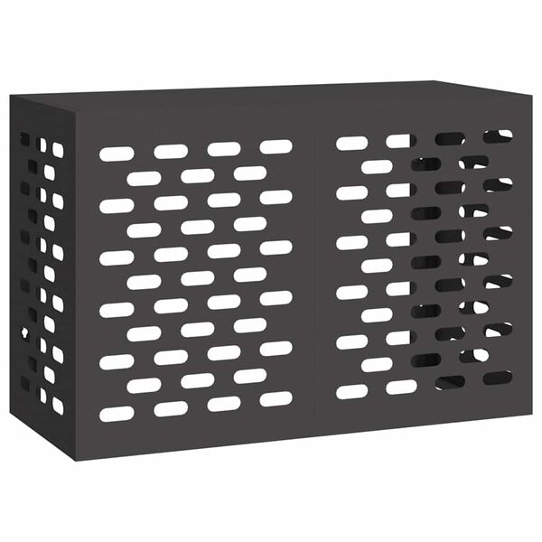 vidaXL Housse de climatiseur Noir 90 x 40 x 60 cm Acier