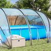 vidaXL D&ocirc;me de tente de piscine Transparent 640 x 432 x 205 cm PVC